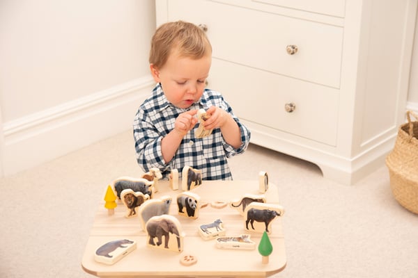 Tickit Wooden Wild Animal Blocks