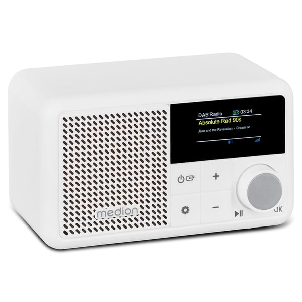 MEDION LIFE S66822 Tragbares Kannettava Digitaalinen Valkoinen