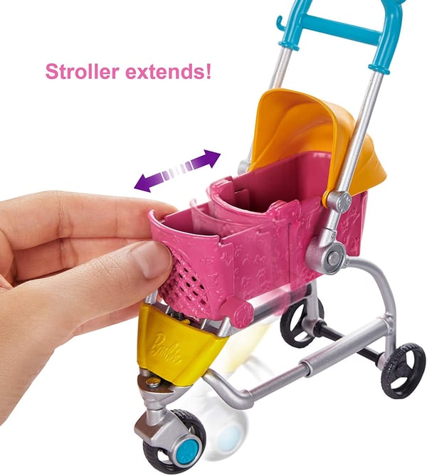 Barbie Stroll ‘n Play Pups