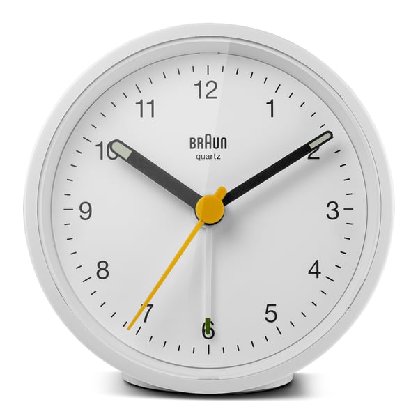 Braun BC12W vækkeur Quartz alarmur Hvid