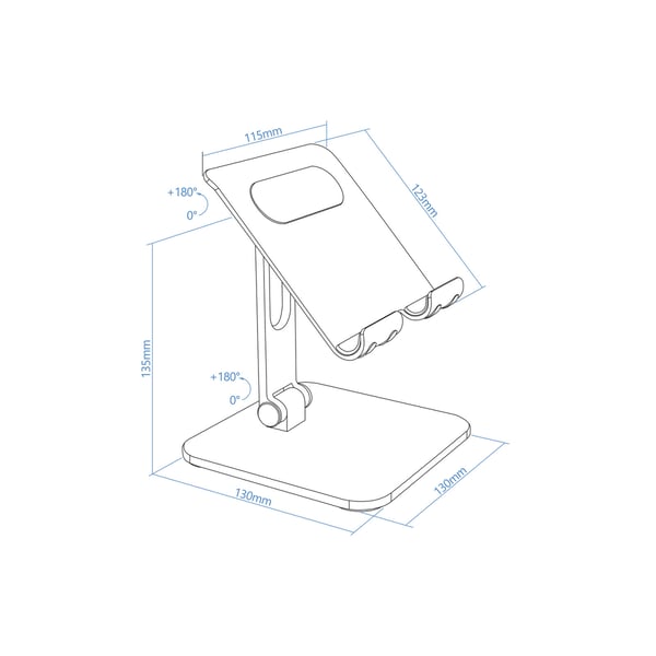 TooQ PH-HERMES-NOCHE holder Passiv holder Mobiltelefon/Smartphone, Tablet/UMPC Sort