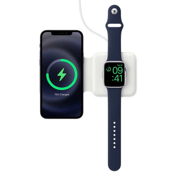 Apple MagSafe Duo Charger Headset, Smartphone, SmartWatch Hvid USB Trådløs opladning Indendørs