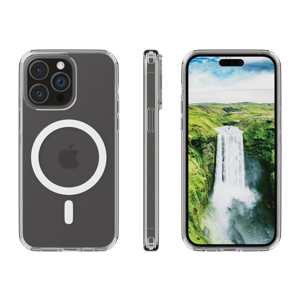 dbramante1928 Iceland Ultra D3O MagSafe mobiltelefonfodral Mobilskal Transparent, Vit