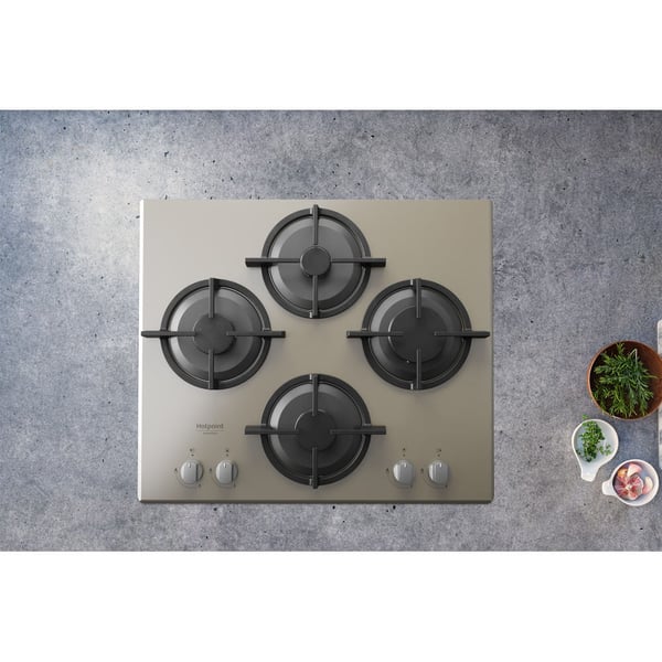 Hotpoint HAGD 61S/CH Champagne Inbyggd 60 cm Gas 4 zone(s)