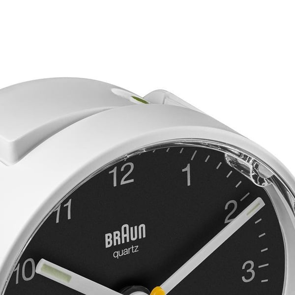 Braun BC01WB Quartz alarmur Sort, Hvid