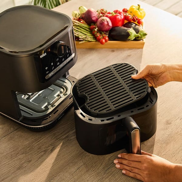 Braun HF 5075 Enkelt Enkeltstående 2000 W Varmluftsteger Sort, Grå