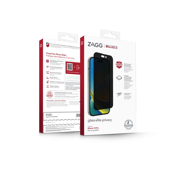 InvisibleShield Glass Elite Privacy 15,5 cm (6.1") Älypuhelin Kehyksetön näytön yksityisyyssuodatin