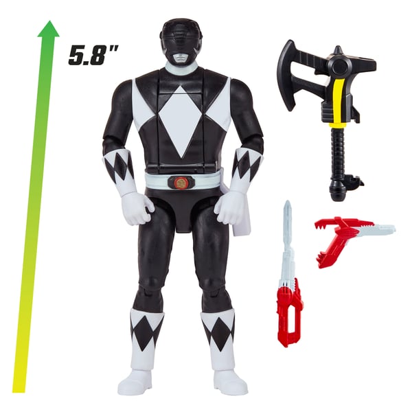 Power Rangers Auto-Morphin Actionfigure Black Ranger