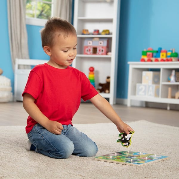 Melissa & Doug 19050 pussel Klosspussel 8 styck Djur