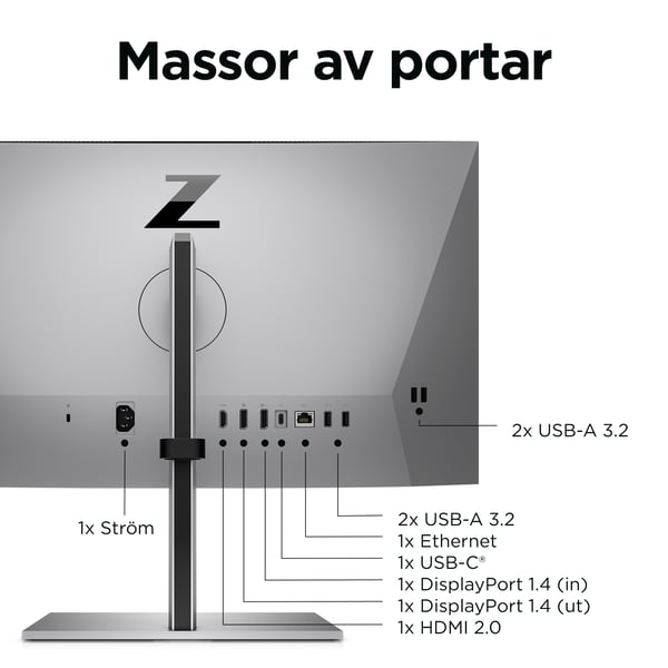 HP Z24mG3 QHD-konferensbildskärm