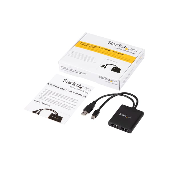 StarTech.com MSTMDP122DP video-splitter Mini DisplayPort 2x DisplayPort