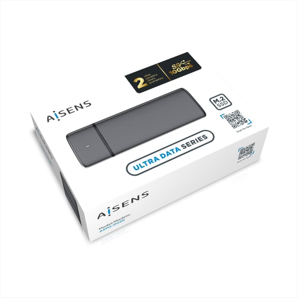 AISENS ASM2-002G tallennusaseman kotelo SSD-kotelo Harmaa M.2