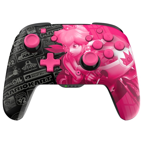 PDP Rematch Glow Sort, Lyserød Gamepad Analog/digital Nintendo Switch, Nintendo Switch OLED