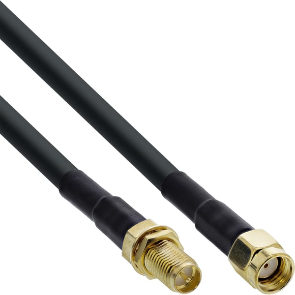 InLine 40865 koaxialkablar 5 m Svart