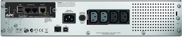 APC Smart-UPS 750VA UPS-virtalähde Linjainteraktiivinen 0,75 kVA 500 W 4 AC-pistorasia(a)
