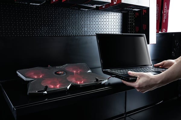 Trust GXT 278 køling til laptop 43,9 cm (17.3") Sort