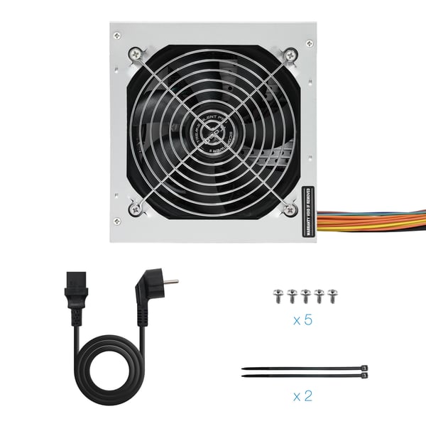 TooQ TQEP-500S-INT strömförsörjningsenheter 500 W 24-pin ATX ATX Silver