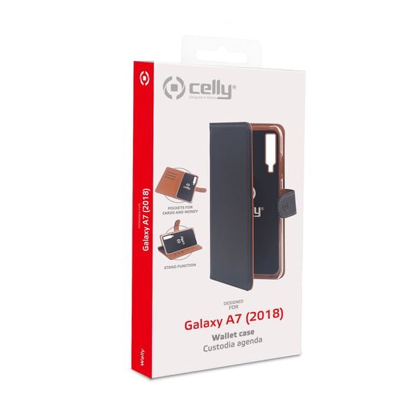Celly WALLY795 mobiltelefonfodral 15,2 cm (6") Plånbok Svart, Brun
