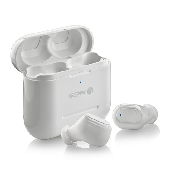 NGS ARTICA DUO Headset Trådlös I öra Samtal/musik Bluetooth Vit