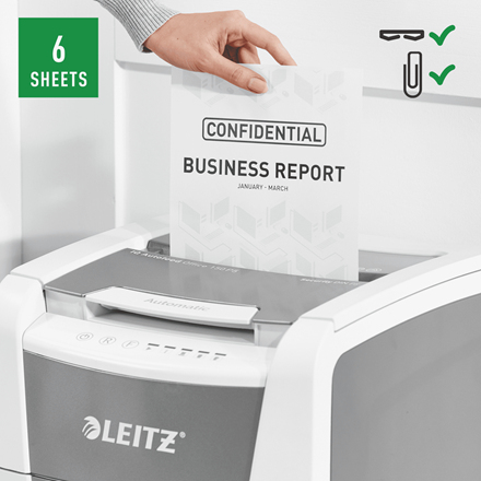Leitz IQ Office 150 automaattinen paperisilppuri, P5