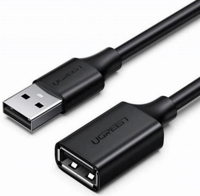 Ugreen 10316 USB-kabel USB 2.0 2 m USB A 0,48 Gbit/sek. Sort