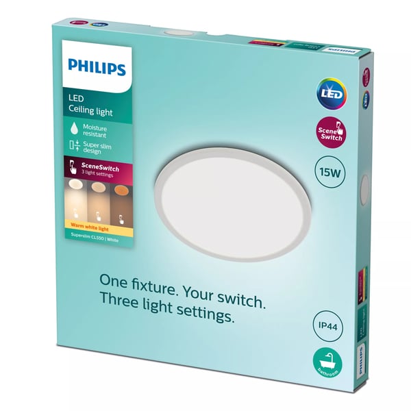 Philips Toiminnollinen Superslim kattovalaisin 15W