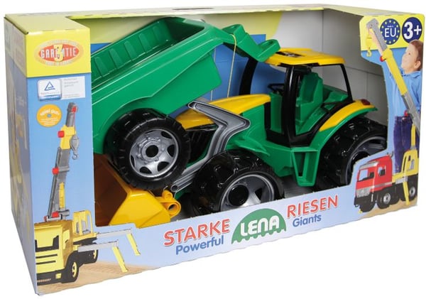 Lena GIGA TRUCKS Tractor with shovel & trailer