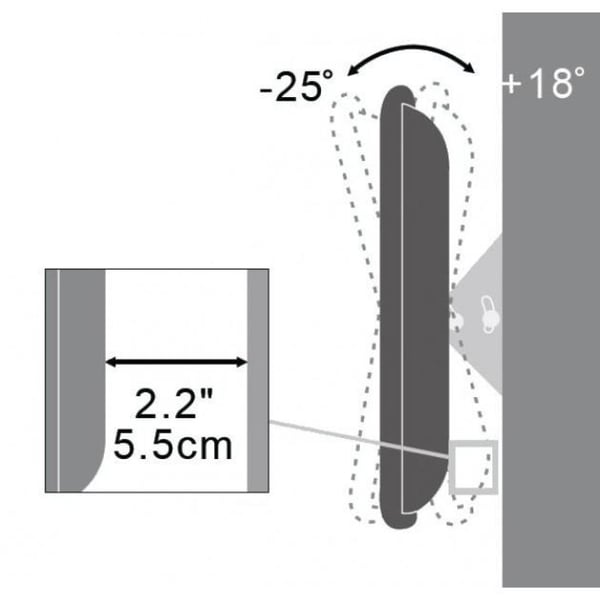Techly ICA-LCD 113-BK tv-beslag 94 cm (37") Sort