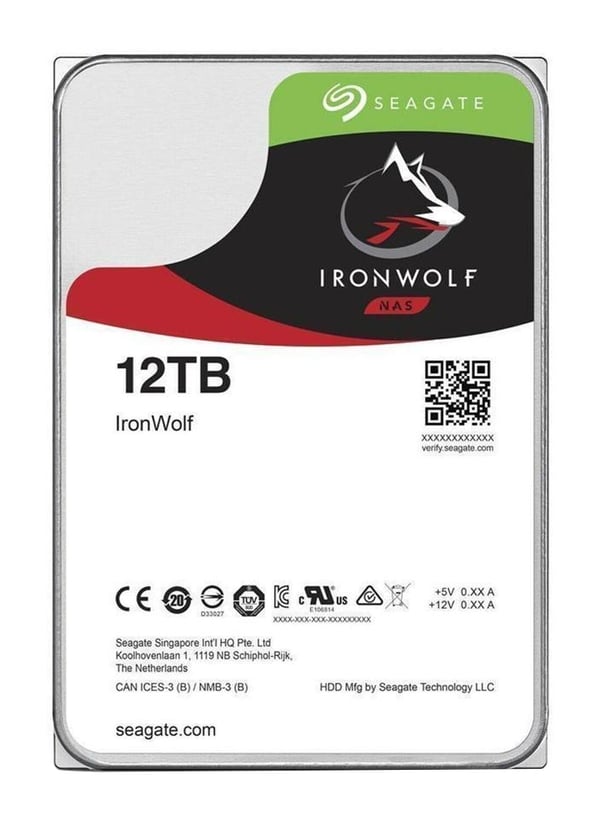 Seagate NAS HDD IronWolf sisäinen kiintolevy 12 TB 7200 RPM 256 MB 3.5" Serial ATA III