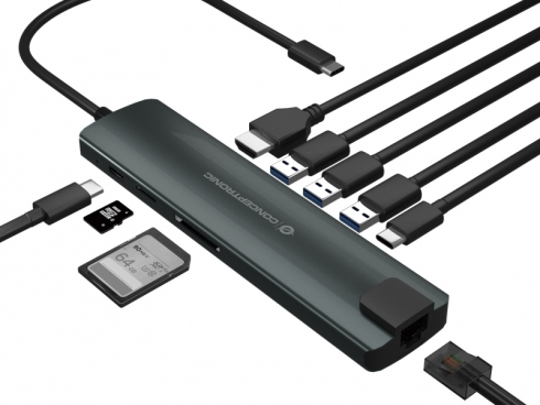 Conceptronic DONN06G USB 3.2 Gen 1 (3.1 Gen 1) Type-C Svart, Silver