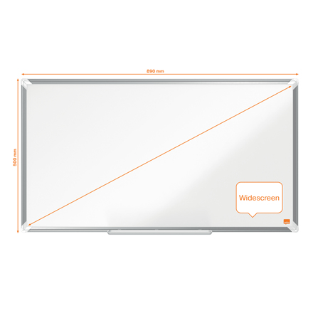 Nobo Premium Plus widescreen stål magnetisk whiteboard 89x50cm
