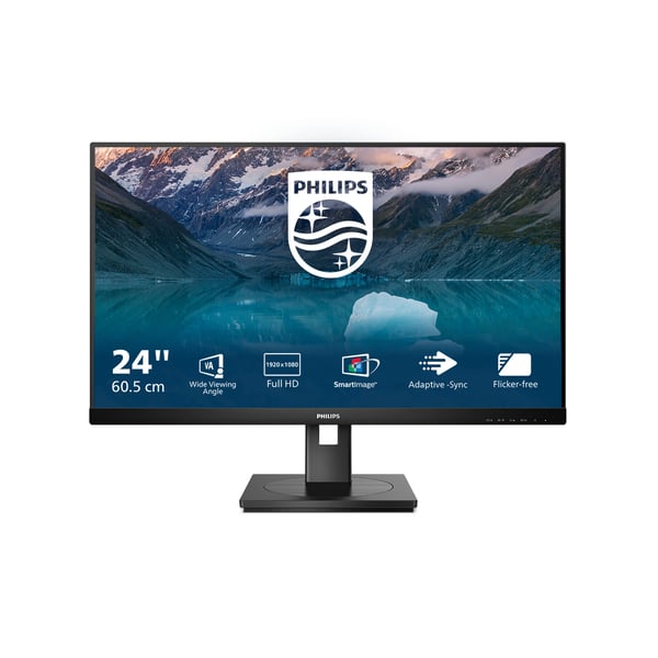 Philips S Line 242S9JML/00 platta pc-skärmar 60,5 cm (23.8") 1920 x 1080 pixlar Full HD LCD Svart