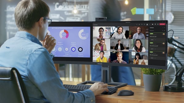 Philips 6000 series 45B1U6900CH/00 tietokoneen litteä näyttö 113 cm (44.5") 5120 x 1440 pikseliä UltraWide Dual Quad HD LED Musta