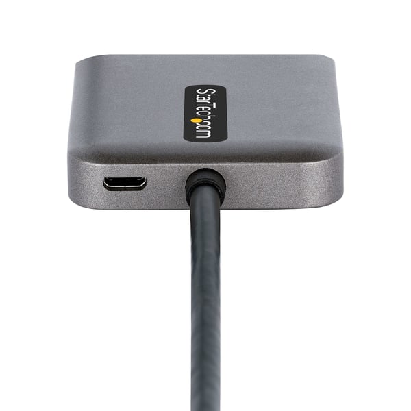 StarTech.com DP till dubbel HDMI MST-hubb - Dubbel HDMI 4K 60 Hz eller enkel 8K 30 Hz - DisplayPort-multibildskärmsadapter med 30 cm kabel - DP 1.4-multistream-transporthubb - DP till HDMIS-splitter