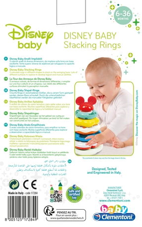 Clementoni Disney Baby Stacking Rings motorik legetøj