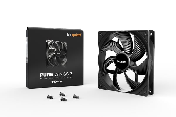 be quiet! Pure Wings 3 140mm Datorväska Fan 14 cm Svart 1 styck