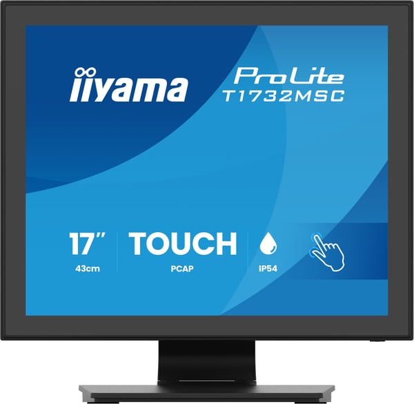 iiyama ProLite T1732MSC-B2S platta pc-skärmar 43,2 cm (17") 1280 x 1024 pixlar SXGA LED Pekskärm Svart