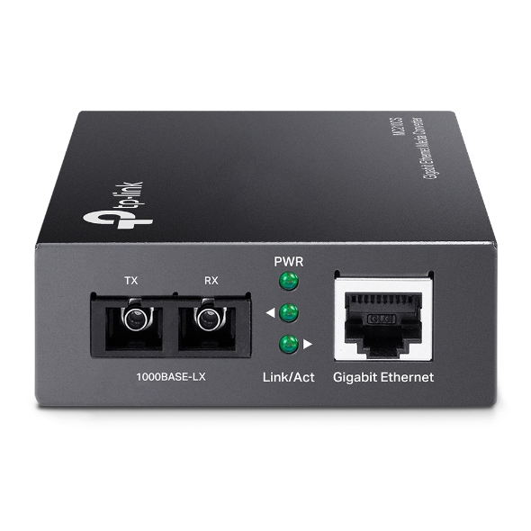 TP-Link MC210CS verkon mediamuunnin 1000 Mbit/s 1310 nm Yksittäistila Musta