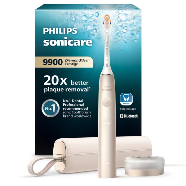 Philips Sonicare DiamondClean Prestige 9900 series DiamondClean Prestige HX9992/11 Laddningsbar tandborste