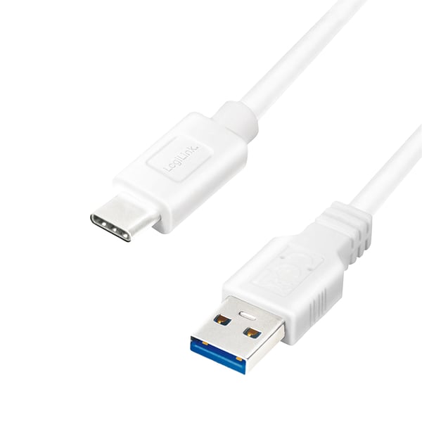 LogiLink CU0176 USB-kablar USB 3.2 Gen 1 (3.1 Gen 1) 2 m USB A USB C Vit