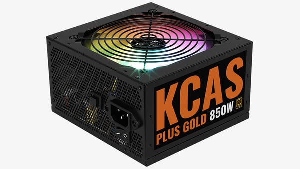 Aerocool KCAS PLUS GOLD 850W strömförsörjningsenheter 20+4 pin ATX Svart