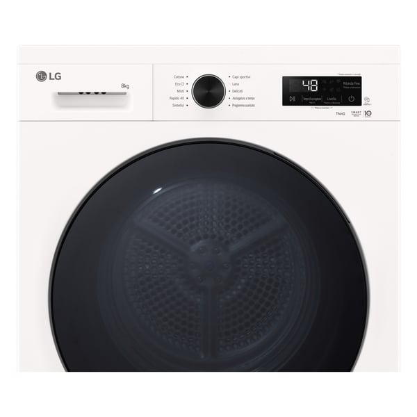 LG RNX1008NWB tørretumbler Fritstående Front-læsning 8 kg Hvid