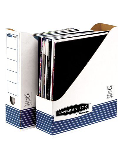 Fellowes 26301 kansioiden säilytyslaatikko Paperi Sininen, Valkoinen