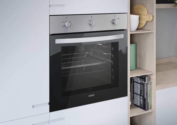 Candy Idea F IDC X502IT 65 L Sort, Rustfrit stål