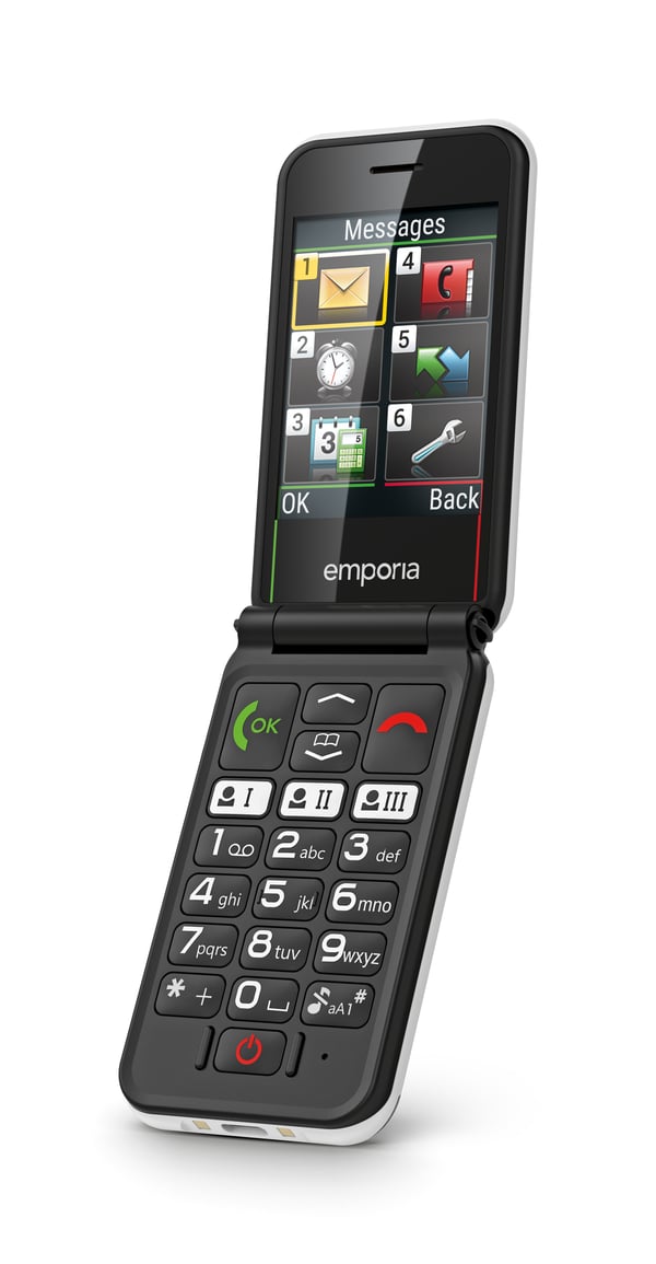 Emporia SIMPLICITYglam.4G 7,11 cm (2.8") 106 g Sort Senior telefon