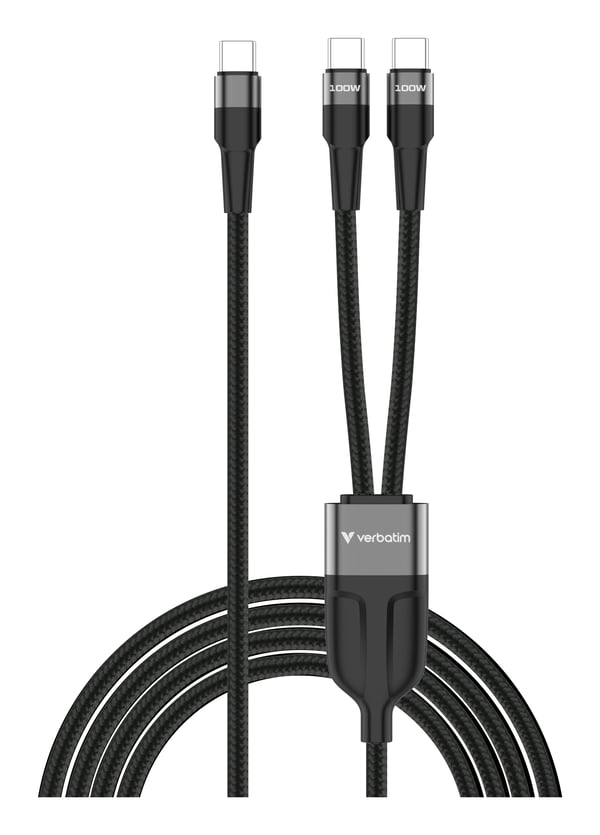 Verbatim 30279 USB-kabel USB 2.0 1,5 m USB C 2 x USB C 0,48 Gbit/sek. 100 W Grå