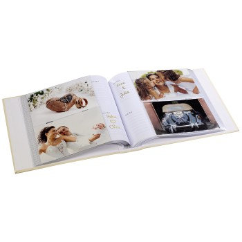 Hama Anzio fotoalbum og arkbeskyttelse Cremefarvet 200 ark 10 x 15 cm