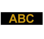 Brother Gloss Laminated Labelling Tape - 24mm, Gold/Black etikett-tejp TZ