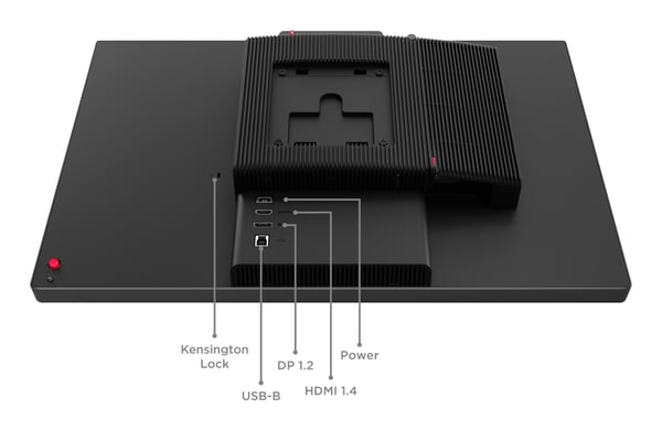 Lenovo ThinkCentre TIO24 Gen6 platta pc-skärmar 60,5 cm (23.8") 1920 x 1080 pixlar Full HD LED Pekskärm Svart