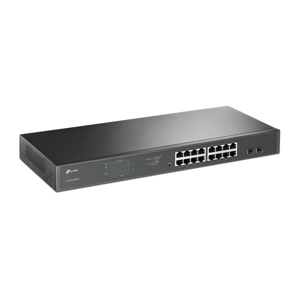 TP-Link TL-SG1218MPE Hallittu L2 Gigabit Ethernet (10/100/1000) Power over Ethernet -tuki 1U Musta